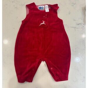 90s vintage Christmas baby romper
